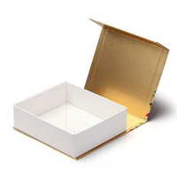Boîte cadeau de luxe pour cosmétiques et bijoux, conception personnalisée, carton rigide, papier OEM, carrée, laminée mate, avec feuille métallisée, faite à la main, pliable