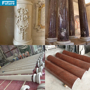 Đảng trang trí trụ cột cột màu be đá cẩm thạch cột hiện đại Roman trụ cột cho sảnh khách sạn trang trí biệt thự trang trí cửa - Product Image 5