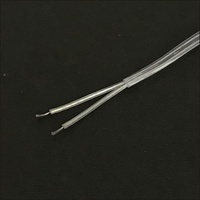 Cordon d'alimentation transparent avec interrupteur 304, câble de connexion bicolore de 1,8 m pour lampe de table et appareils électroménagers, idéal pour les luminaires LED