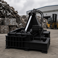 Presse à balles horizontale mobile de 125 tonnes pour le recyclage des pneus usagés, des ferraille et des copeaux de métal