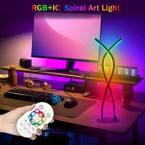 Ambient Night <b>Light</b> RGB IC LED <b>Light</b> Music Sound <b>Control</b> Pickup Rhythm Lamp APP <b>Remote</b> <b>Control</b> for Bedroom Esports TV Decoration - Product Image 3