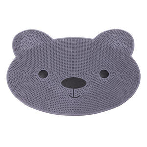 Tapis de bain antidérapant en PVC à motif de dessin animé, tapis de sol imperméable pour la douche, tapis de massage des pieds pour enfants, pour usage domestique dans la salle de bain - Product Image 1