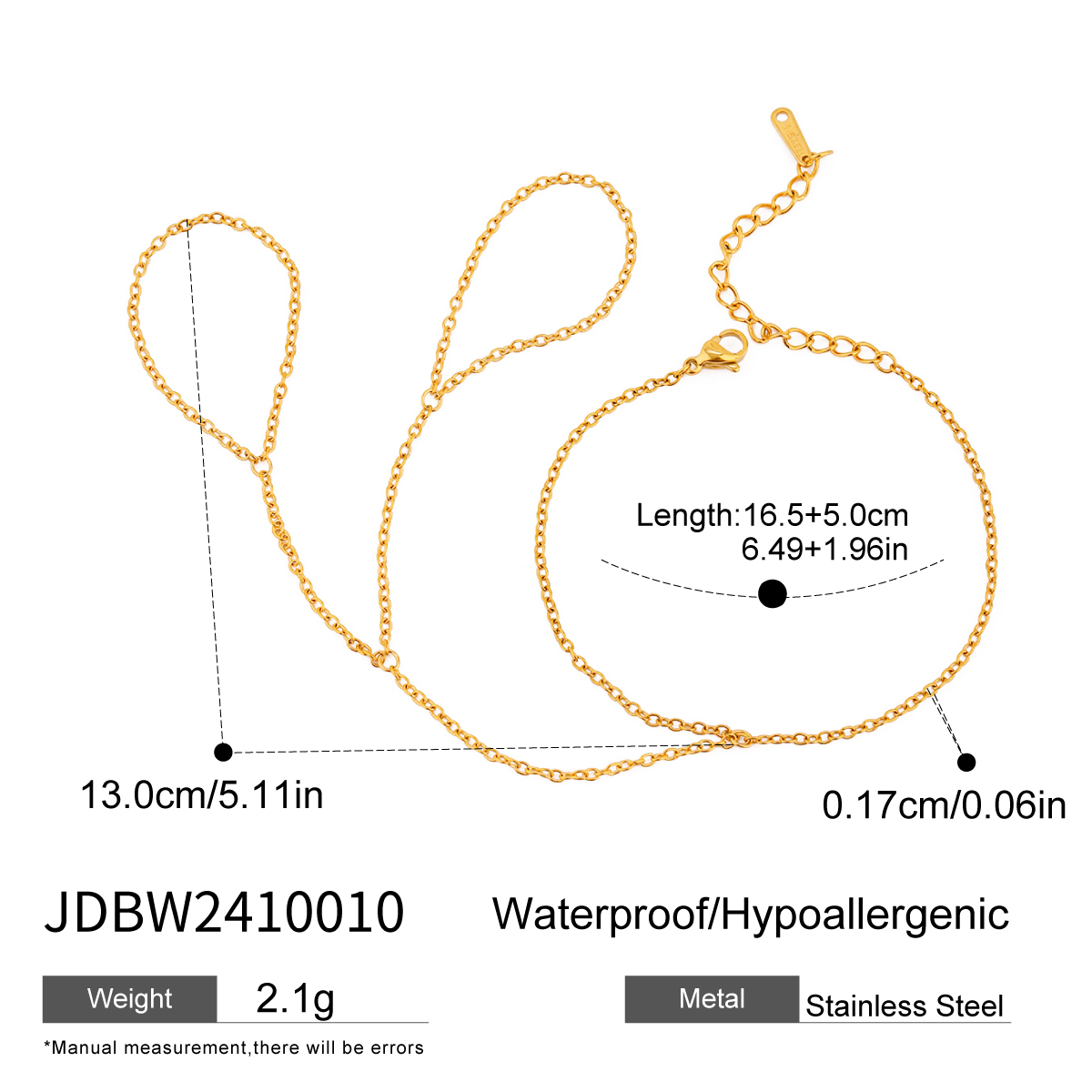 Or 18 carats JDBW2410010