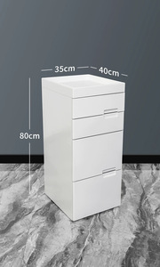 Armoire à outils en bois massif laqué avec tiroirs, simple ou double face, rangement <span class=keywords><strong>de</strong></span> salon, couleurs personnalisées, pour barbier - Product Image 6