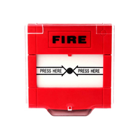 Bouton de réinitialisation d'alarme incendie, point d'alarme manuel, détection d'incendie, bouton d'urgence bipolaire avec couvercle, utilisé pour système d'alarme