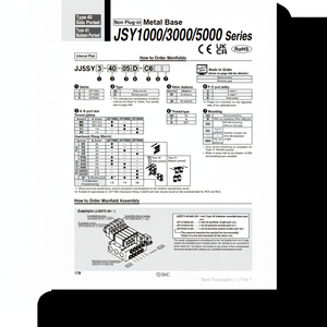 SMC Pneumatics JJ5SY3-40-04D-KC6D5 Pièces pneumatiques à base métallique - Product Image 1