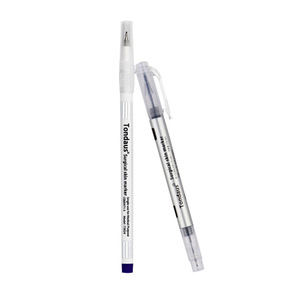 Dual Tip Surgical Skin <b>Marker</b> Pen 0.5mm 1mm Purple White Ink Waterproof for PMU Tattoo Mapping Professional Use Supply Kit - Product Image 2