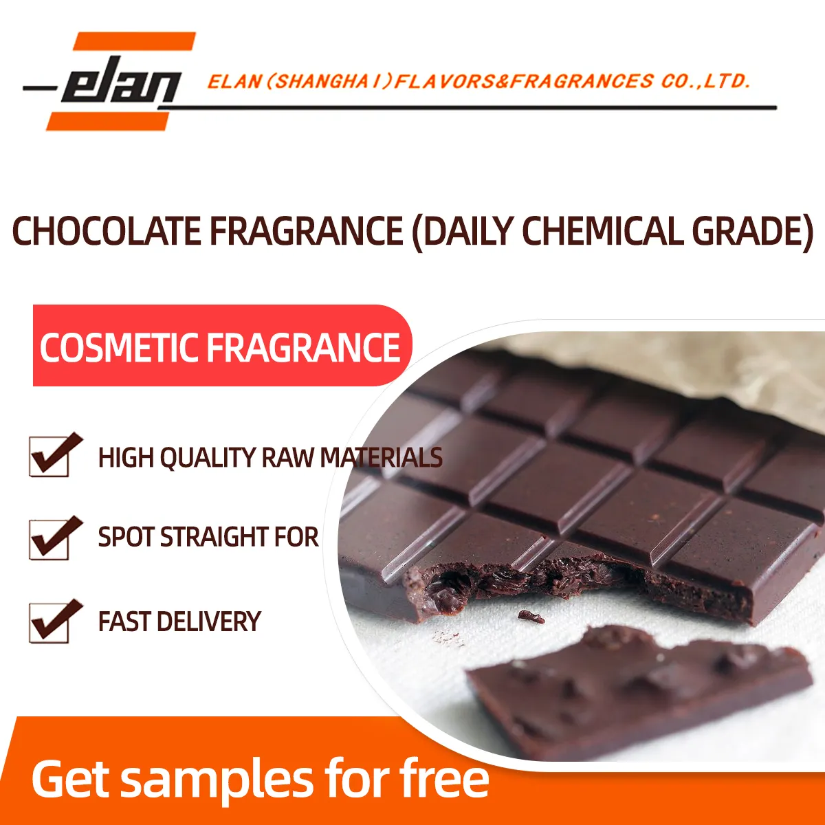 Chocolate Fragrance daily chemical grade chocolate aroma