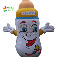 Bouteille d'alimentation gonflable géante pour publicité, biberon gonflable pour bébé à vendre