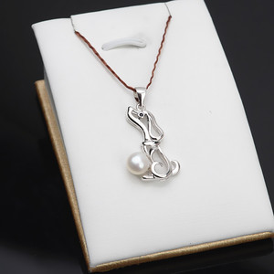 จี้เงินแท้ S925 รุ่น Wenchi สำหรับงาน DIY รูปสุนัขเห่า ประดับตามราศี สำหรับผู้หญิงอายุ 6-8 ปี  อะไหล่เครื่องประดับมุกแฟชั่น - Product Image 1