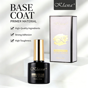 KLANA 3 in 1 Base Coat UV Gel 15ml Reinforcing Gel for <b>Nail</b> No Wipe Top Coat Gel Polish Long Lasting 45 Days Wholesale - Product Image 2