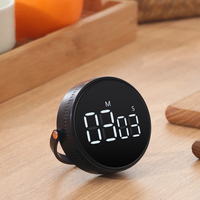 Großhandel Magnetic Schwarz Weiß Rosa LED Digital Kitchen Time Countdown Timer