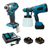 Ensemble d'outils électriques 18V LXT DTD173, perceuse à percussion sans fil, pulvérisateur de peinture avec 2 batteries 6.0Ah et chargeur rapide
