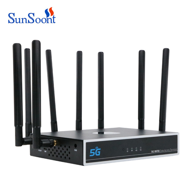 Sunsoont CPE 5G Router Wifi 6 SDX55 NSA+SA N78/79/41/1/28 802.11AX WiFi Modem Router 4g/5g WiFi Router Sim Card