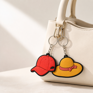 Porte-clés double face en PVC souple coloré, mignon, dessin <span class=keywords><strong>animé</strong></span>, personnalisé, en caoutchouc, pour femme, mode, breloque de sac quotidienne, cadeau - Product Image 3