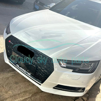 Grille avant nid d'abeille noire pour Audi A4 S4 RS4 (modèles 2017-2019)