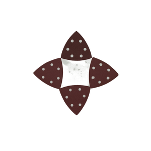 ระบบตะขอและห่วงสำหรับขัดผิว P40-3000แผ่นอะลูมิเนียมออกไซด์สามเหลี่ยมสีแดง/ODM - Product Image 2