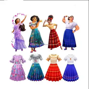 Ragazze Encanto abiti Cosplay Mirabel costumi Fancy Kids Princess Clothes bambini compleanno Carnival Party Encanto Dress