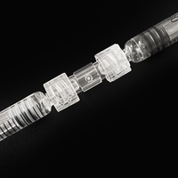 Adaptateur de raccordement seringue Luer Lock femelle-femelle en PP de qualité médicale sans BPA pour laboratoire de précision, pour transfert de produits chimiques