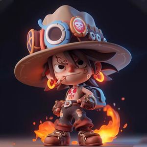หุ่นฟิกเกอร์แอคชั่นพีวีซี <span class=keywords><strong>Luffy</strong></span> Zoro Sanji มี7แบบนั่งลงรูปแอคชั่นน่ารักสำหรับตกแต่งรถขนาด13ซม. - Product Image 5