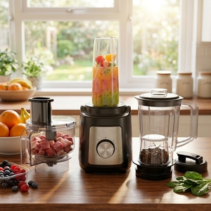 Mixeur portable multifonction <span class=keywords><strong>4</strong></span>-en-1 avec pot incassable en PC de 1,6 L, 800 W, pour jus et glace pilée, anti-fuite - Product Image 5