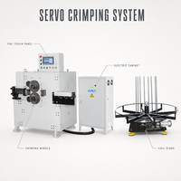 Machine de sertissage et de coupe de fil entièrement automatique SK20 CNC à commande servo, machine de fabrication de treillis métallique serti de 1 à 10 mm