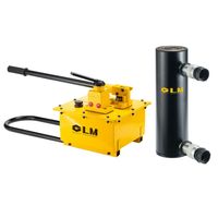 Vérin hydraulique en aluminium à double effet équipé d'une soupape de sécurité, 100 tonnes, pression de travail de 70 Mpa, course de 200 mm, manuel/électrique/à air