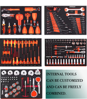 Complete DIY Car Wash Repair Workshop Tools Set Mobile Vehicle Maintenance Cleaning Trolley Tool Storage Cabinet OEM