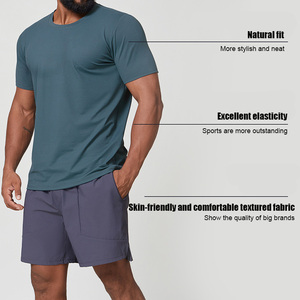 XW-EDX1166 Camisetas Deportivas de Cuello Redondo de Calidad Superior, Transpirables, de Corte Holgado y Secado Rápido para Hombre - Product Image 3