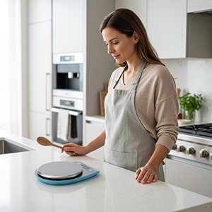 Bilancia Digitale da Cucina LCD per Misurazione Precisa di Farina e Ingredienti, per Cucinare e Preparare Dolci in Casa - Product Image 2