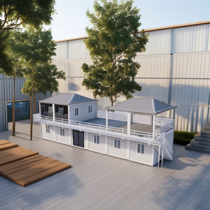 Contenedor de ensamblaje prefabricado de dos pisos residencial de 40 pies personalizado de fábrica dúplex de 2 pisos con balcón de acero carga <span class=keywords><strong>mar</strong></span>ítima - Product Image 2
