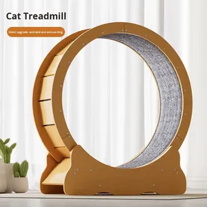 Caminadora para Gatos de Madera Silenciosa con Rodillo, Juguete de Ejercicio y Fitness, Plataforma Minimalista de Fibra de Alta Densidad, Marco de Escalada para Gatos - Product Image 3