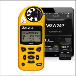 Vente chaude : Météo-mètre et détecteur de gaz 2-en-1 Kestrel 5500 avec écran LCD étanche, haute précision et support pour anémomètre - Product Image 2