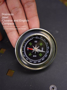 Outdoor Portable Stainless Steel <strong>Compass</strong>-Shockproof High Precision Pocket-Sized Reliable <strong>Navigation</strong> Tool for Hiking Camping - Product Image 6