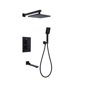 Ensemble de <span class=keywords><strong>douche</strong></span> effet pluie à 3 voies, Kit de salle de bains <span class=keywords><strong>doré</strong></span> de haute qualité, <span class=keywords><strong>mitigeur</strong></span> de <span class=keywords><strong>douche</strong></span> encastré - Product Image 3