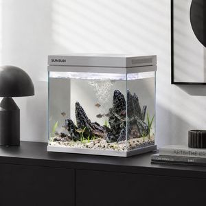 Acuario Sunsun de 25L para agua dulce, acuario de escritorio con filtro y luz para uso en casa u oficina. - Product Image 3