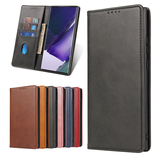IVANHOE Vintage Leather Wallet Flip Phone Cases for Samsung Galaxy S21 S20 FE A21S A51 A71 S10 Note 20 Ultra Note 10 Back Cover