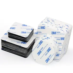 Double Sided Foam Tape Strong Pad Mounting Black Self-Adhesive Tape Include Square Round and Rectangular