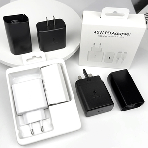 Caricatore da Muro Originale Tipo C a Ricarica Rapida 45W PD per <span class=keywords><strong>Samsung</strong></span> <span class=keywords><strong>Galaxy</strong></span> <span class=keywords><strong>S22</strong></span> S23 <span class=keywords><strong>Ultra</strong></span> Note 10+ 5G USB C Telefono Cellulare - Product Image 3