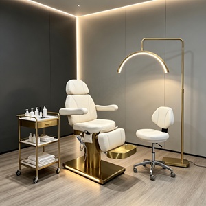 Cama de Masaje Ergonómica Ajustable con Múltiples Motores, Espuma Viscoelástica Calefactada y Tapicería de Cuero para Spa y Salón de Belleza - Product Image 3