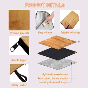 Bolsa Térmica Impermeable y Duradera para Carne, con Cierre, para Camping, Picnic y Barbacoa, Manta para Asar Cerdo y Filete - Product Image 3