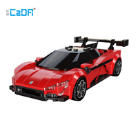 Bloques de construcción CADA C55045 1:24, modelo de coche deportivo hipersónico, juego de bloques de construcción de vehículos, bloques MOC, juguetes coleccionables para adultos.