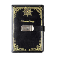 Carnet à Combinaison en Cuir PU, Journal Secret à 3 Chiffres, Format A5, Logo Personnalisé, Fournisseurs en Gros, Agenda Personnel Verrouillable