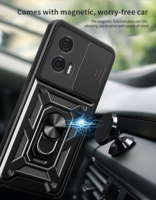 Étuis de téléphone portable pour caméra coulissante pour Motorola Edge 60 Fusion 5G Edge 60 Pro G54 G50 E14 E7 Power Ring Kickstand Antichoc Covers