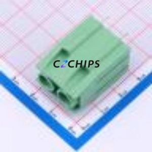 DB136-10.16-2P-GN-P Screw Terminal Block Through hole Component (THT),P=10.16mm Connector 1x2P 10.16mm Green Through Hole - Product Image 1