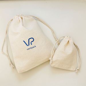 Custom Organic Cotton Drawstring Bag 10x12cm Eco-friendly Gift Bag Biodegradable <b>Rings</b> Earrings <b>Watches</b> Packaging for Party - Product Image 2