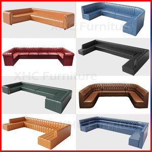 <span class=keywords><strong>Muebles</strong></span> para Salón de Hookah, Sofás en Forma de U para Bar de Whisky y Shisha, Mostrador de Cuero Sintético, Sofá de Madera Sólida para Club, Salón o Discoteca - Product Image 4