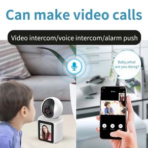 Audio bidireccional Video CCTV Vigilancia Cámara WIFI inteligente Interior AI Llamada telefónica Capaz Monitor de bebé con pantalla inalámbrica - Product Image 2