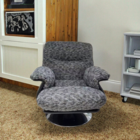 Fauteuil pivotant individuel scandinave personnalisable, mobilier de salon moderne et décontracté de luxe, fauteuil de détente en tissu