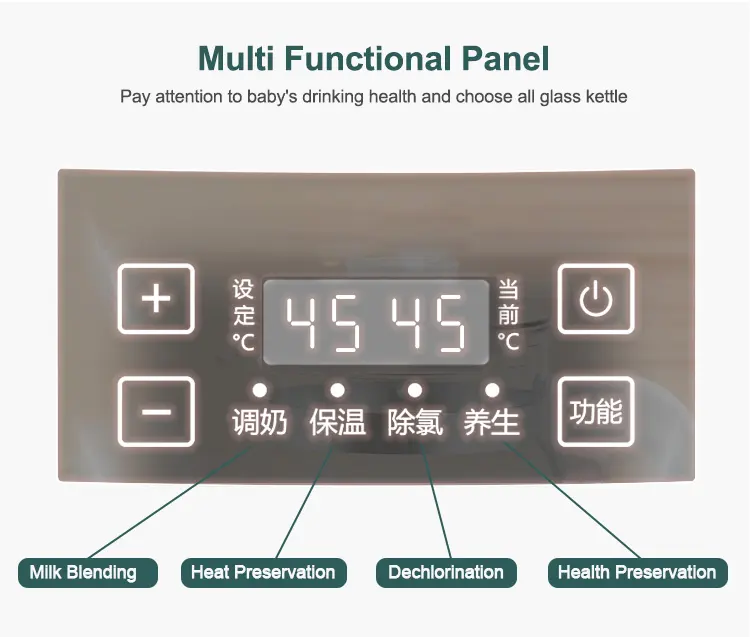 Ketel kaca elektrik, set didih susu bayi aman, dapat diandalkan, dan berkualitas tinggi